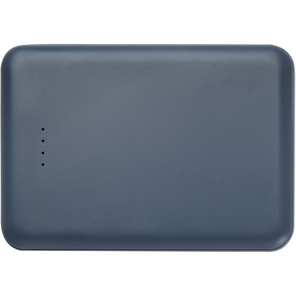 Batterie de secours en plastique recyclé Asama type-C de 5 000 mAh - Bleu hale
