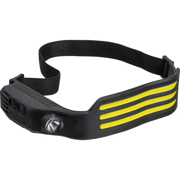LUISA Čelovka s COB LED diódami - Black