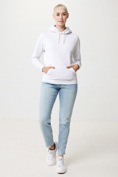Mikina s kapucí Iqoniq Jasper z recykl. bavlny - Recycled White / M