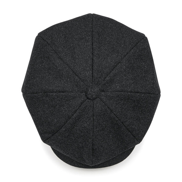 Melton Wool Baker Boy - Charcoal Marl / L/XL