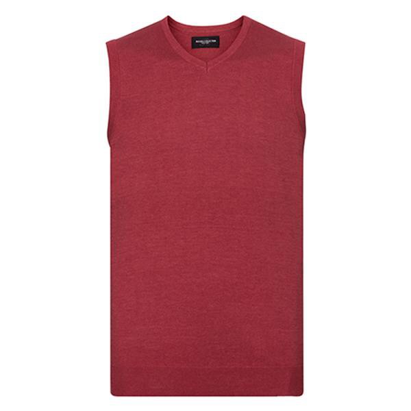 Pulôver De Alças Homem 275G - 50% Algodão/ 50% Acrílico - Vermelho Escuro / 2XL