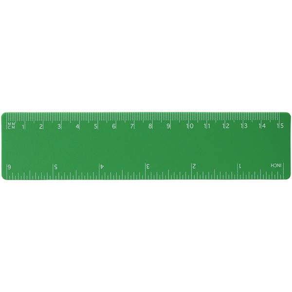 Linijka Rothko PP o długości 15 cm - Zielony