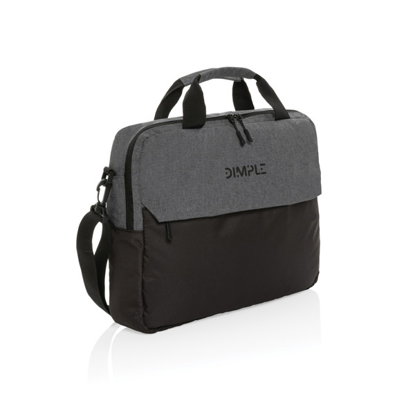 Kazu laptop bag rPET, 15.6 inch - Grey