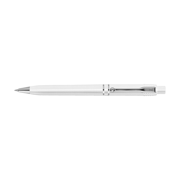 Stilolinea Raja Chrome Recycled Pen - white / Blue