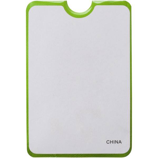 Exeter RFID smartphone card wallet - Lime