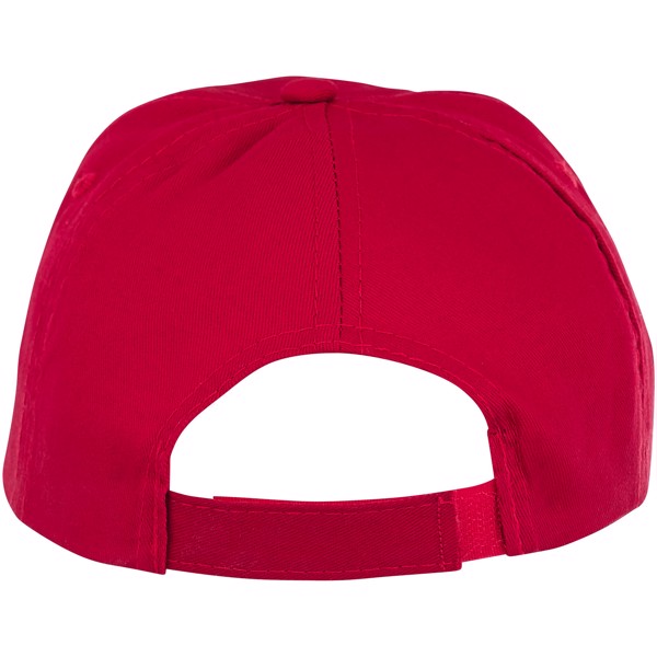 Boné de criança de 5 painéis de 175 g/m² Feniks - Vermelho