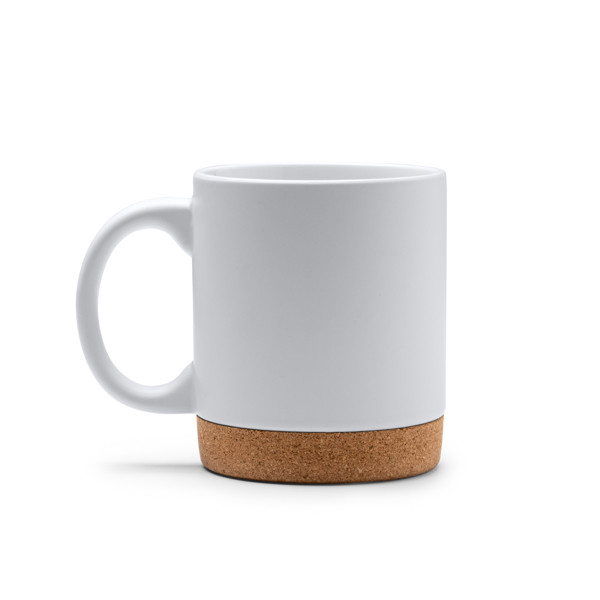 Personalised ceramic mug 320 ml with cork base
