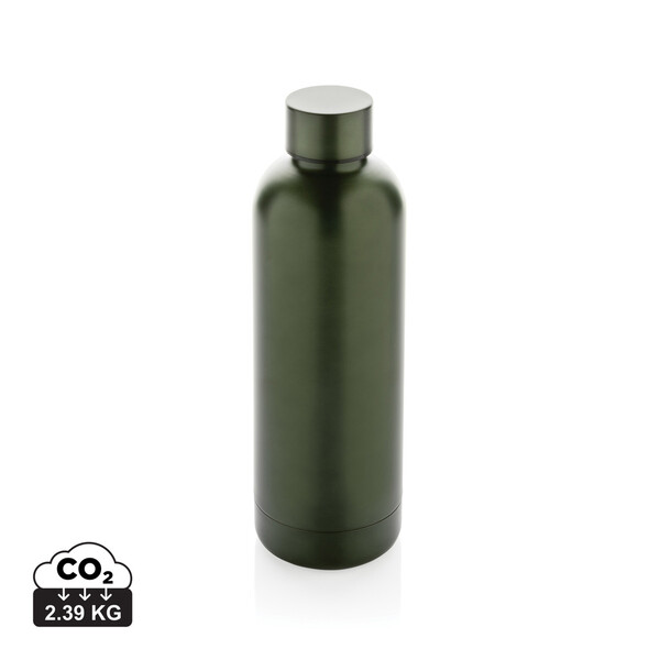 Bouteille isotherme 500ml en acier inoxydable recyclé RCS - Vert