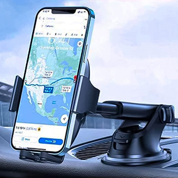 YUDOSHA - SUPPORT VOITURE AVEC CHARGE RAPIDE SANS FIL 15W ET 2 SYSTÈMES DE FIXATION