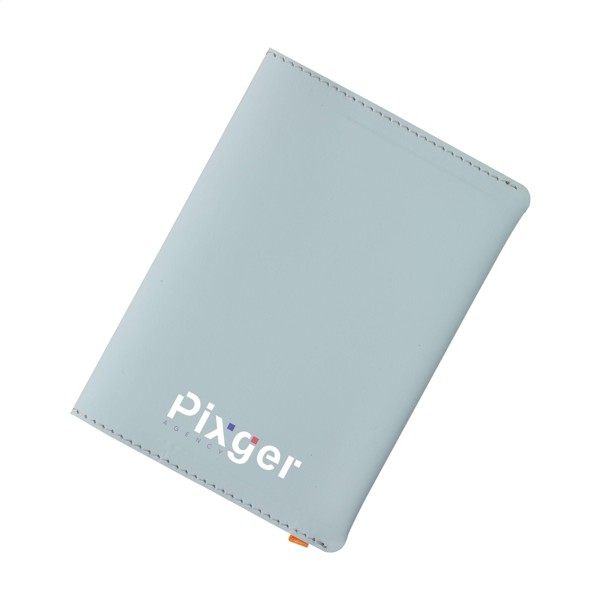 Recycled Leather Passport Holder étui à passeport - Noir