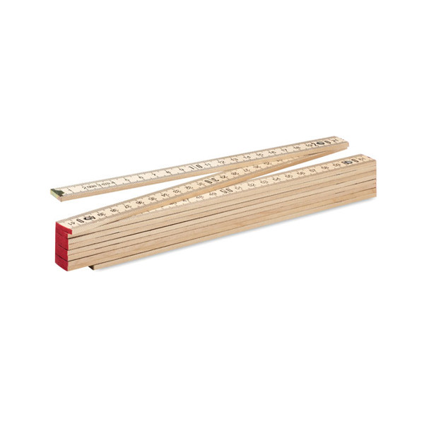 MB - Carpenter ruler in wood 2m Ara