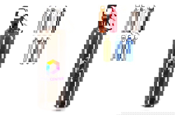 Noa water bottle R-PET 750 ml Transparent - Transparent / Black