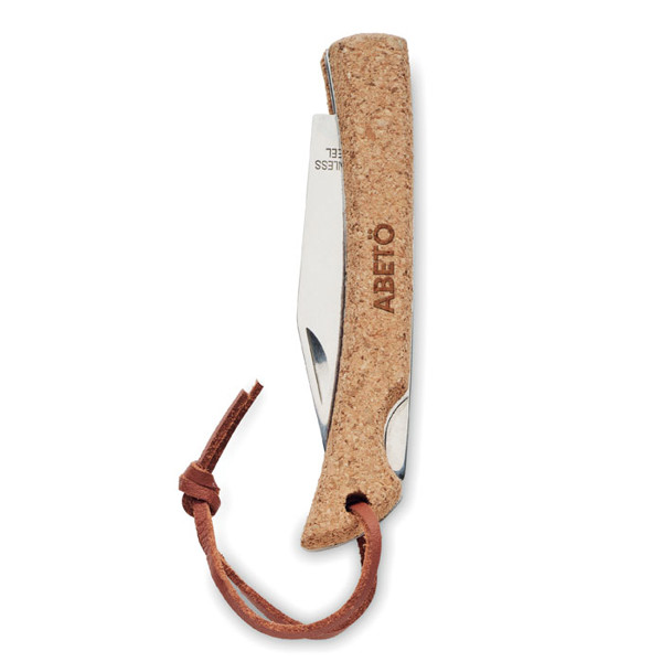 Couteau pliable manche liège Bladekork