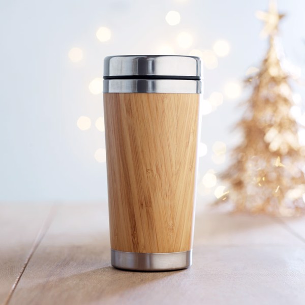 MB - Double wall bamboo flask 400ml Rodeodrive+
