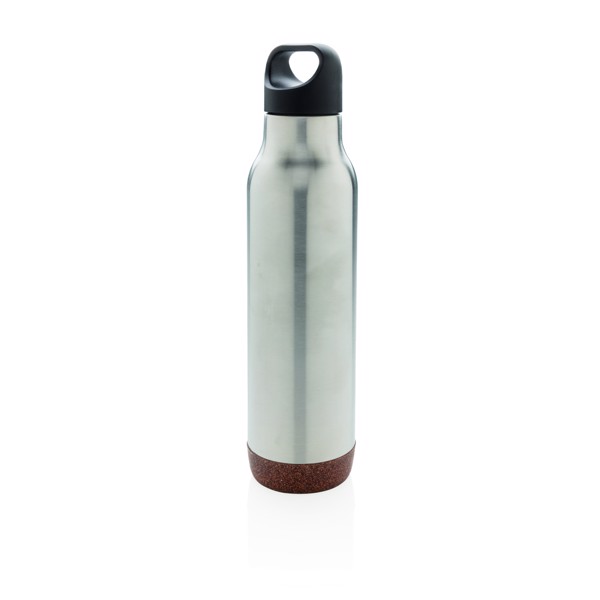 Cork leakproof vacuum flask - Silver