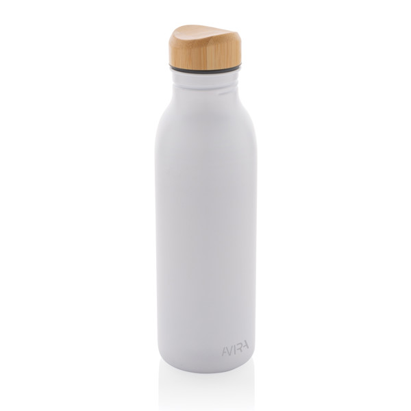 Avira Alcor RCS reciklirana čelična boca za vodu (jednostruka stijenka) 600 ml - Bijela