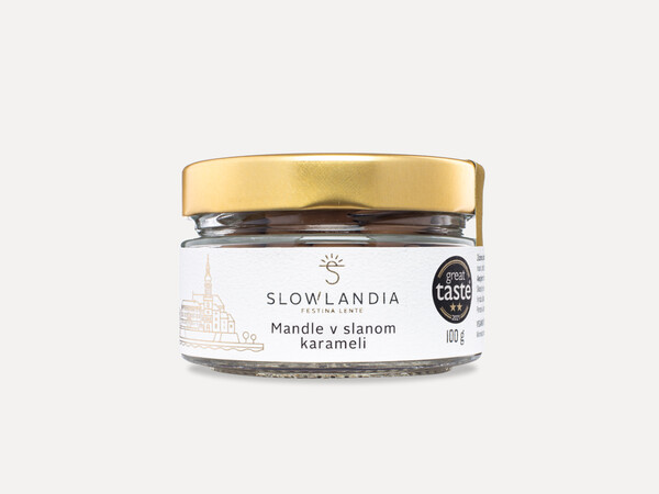 Mandle v slanom karameli 100g sklo