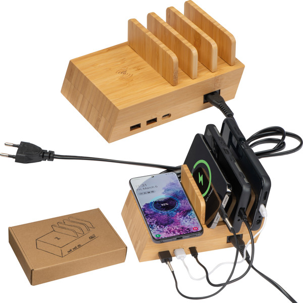 Charging station for 4 devices KENNETH - Beige
