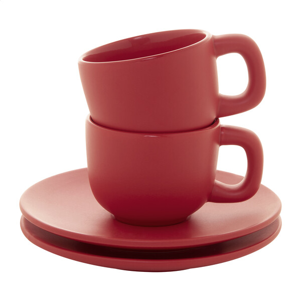 Zestaw filiżanek do espresso Caturra - Czerwony