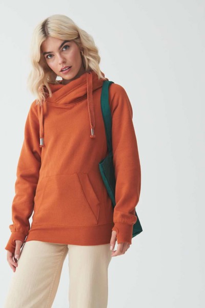 Cross Neck Hoodie - Vanilla Milkshake / XS