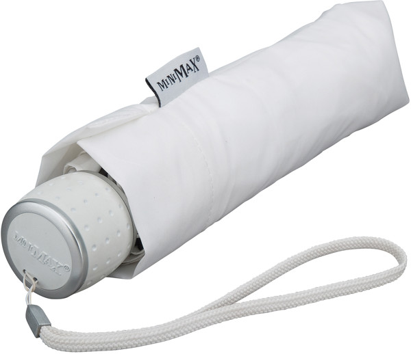 MINIMAX - Parapluie pliant - Manuel - Impermable au vent -  100 cm - Blanc
