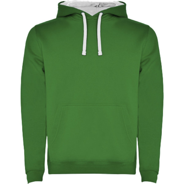 Sweat à capuche Urban pour enfant - Kelly Green / Blanc / 11/12