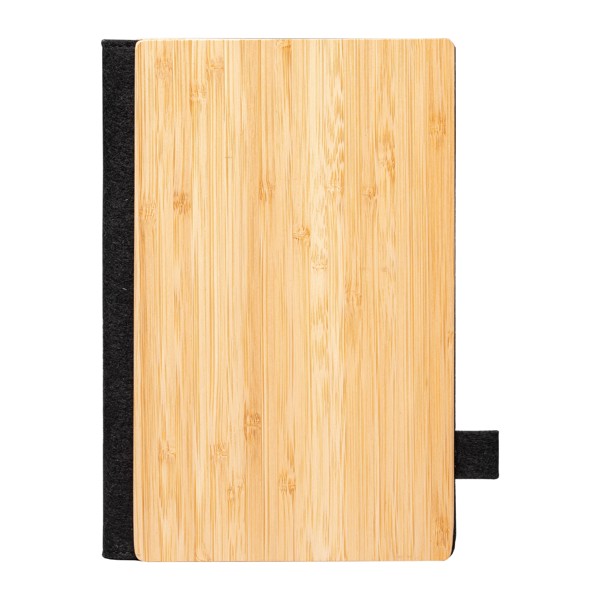 Wesen Bamboo Refillable Journal - A5 - Black / 4 Colour inkjet