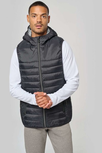 Adult Hooded Bodywarmer - Black / XS