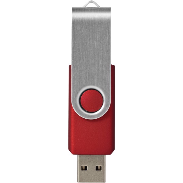 Clé USB 2 Go Rotate-basic - Rouge / Argent