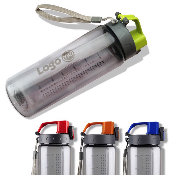 700 ml Feelsogood water bottle - Green / Grey