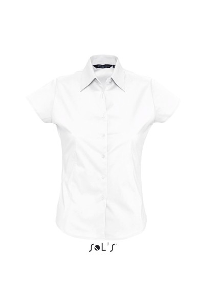 Sol's Excess - Short Sleeve Stretch Women's Shirt - White / XL