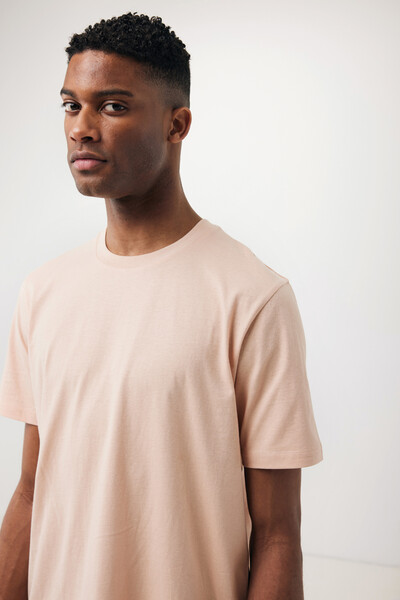 Iqoniq Sierra lightweight recycled cotton t-shirt - Peach Nectar / XXXL