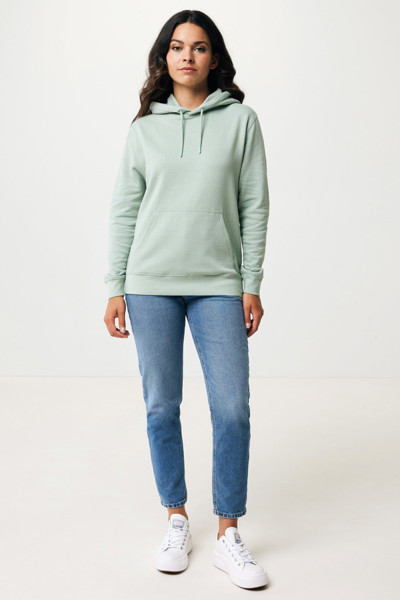 Lehká mikina s kapucí Iqoniq Rila z recykl. bavlny - Iceberg Green / XL