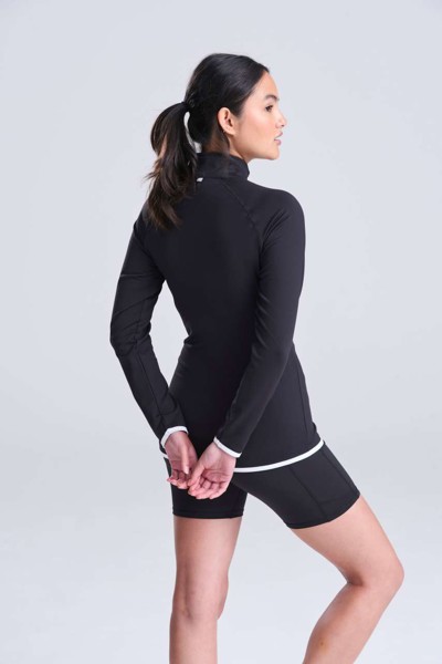 Women's Cool 1/2 Zip Sweat - Charcoal / Jet Black / L