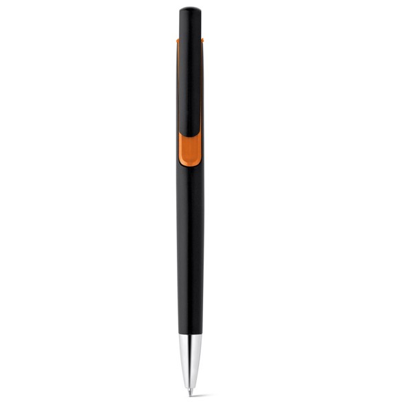 BRIGT. Stylo à bille avec finition métallique - Orange