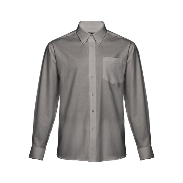 THC TOKYO. Men's long-sleeved oxford shirt - Grey / S