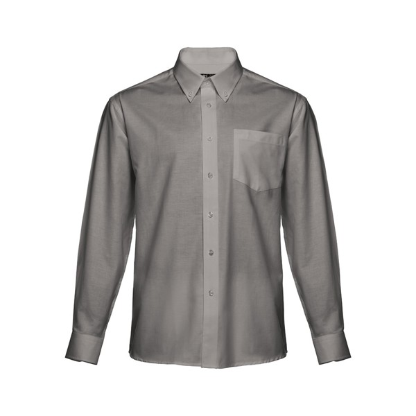 THC TOKYO. Camisa oxford de manga comprida para homem - Cinzento / L