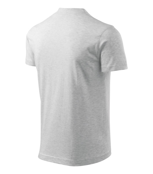 Tričko Unisex Malfini® V-Neck - Svetlosivý Melír / L