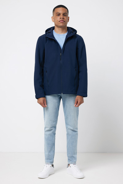 Iqoniq Makalu moška soft shell jakna 5000 mm, 300 g/m² - Mornarica / XL