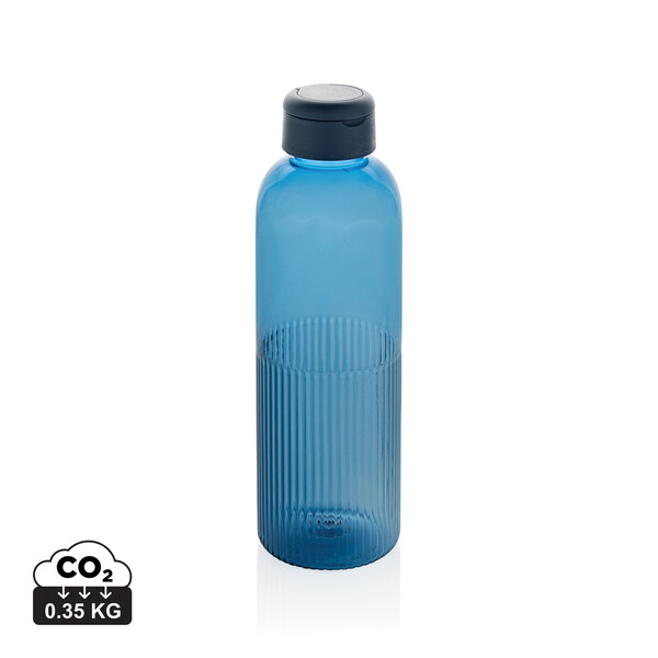 Bouteille 750ml  étanche avec poignée en rPET RCS Ripple - Bleu Marine