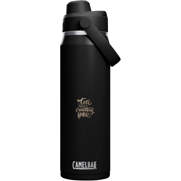 Bouteille d’eau en acier inoxydable de 740 ml avec bouchon à vis Camelbak® Thrive Chug VSS - Noir