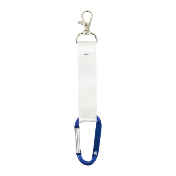 Personalizowany brelok RPET SuboRing Double - Niebieski