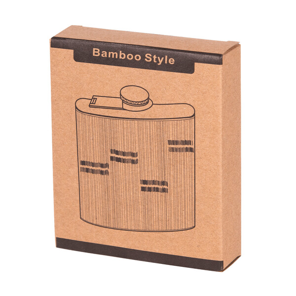 Hip Flask Bamboo Style