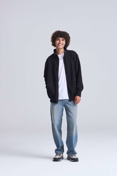 Campus Full Zip Sweat - Deep Black / 2XL