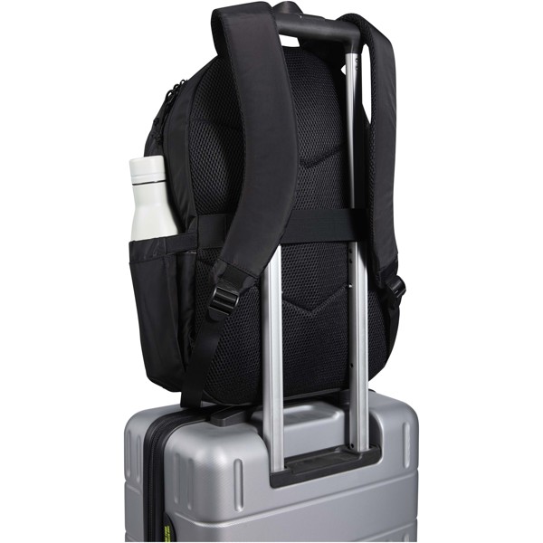 Puffer 15,6" GRS gerecycleerde laptoptas 18L - Zwart