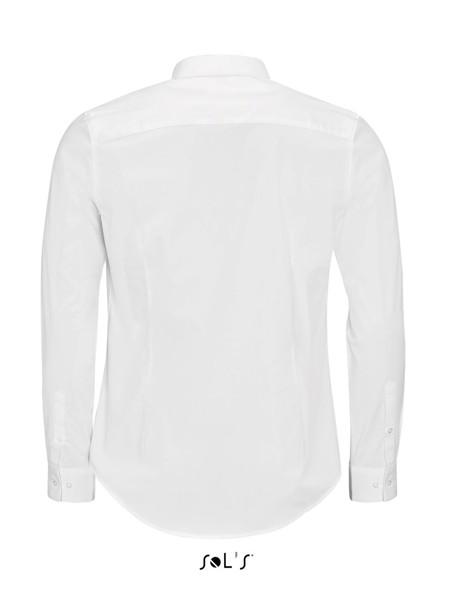 Sol's Blake Men - Long Sleeve Stretch Shirt - White / S