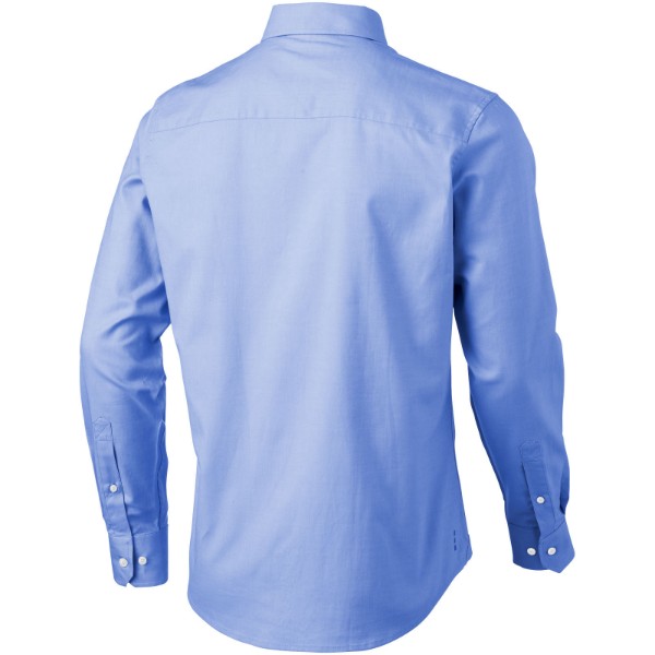 Camisa tipo Oxford de manga larga de hombre "Vaillant" - Azul claro / XS