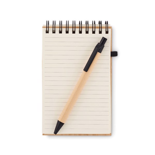 Sonorabam notepad A6,bamboo cover,140 pages