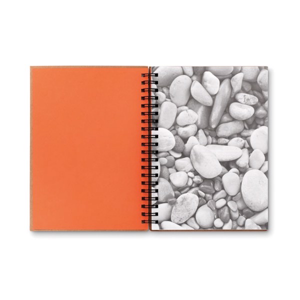 Stone paper notebook 70 lined Piedra - Orange
