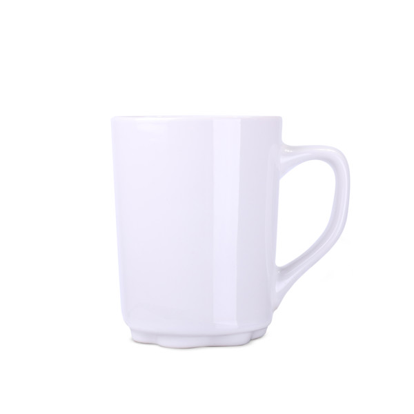Ivory ceramic mug, 310g, 80mm diameter